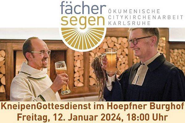 Ökumenische Citykirchenarbeit Karlsruhe, Kneipengottesdienst im Burghof