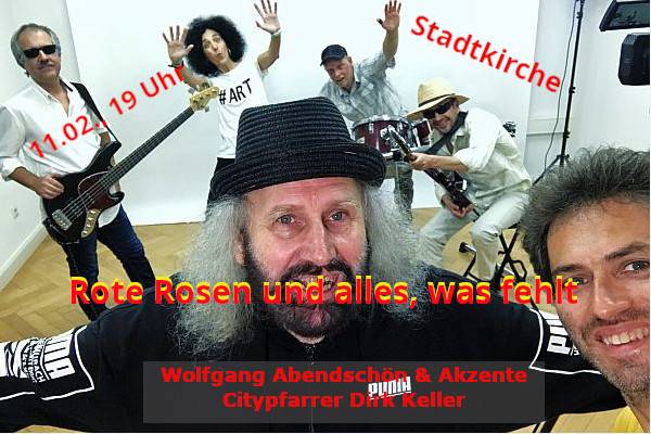 Ökumenische Citykirchenarbeit Karlsruhe, Ökumenischer Gottesdienst in der Stadtkirche mit Wolfgang Abendschön und Akzente