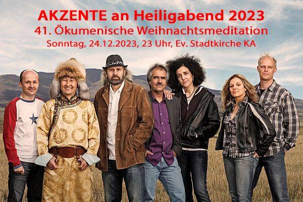 Ökumenische Citykirchenarbeit Karlsruhe, Ökumenischer Gottesdienst in der Stadtkirche mit Wolfgang Abendschön und Akzente