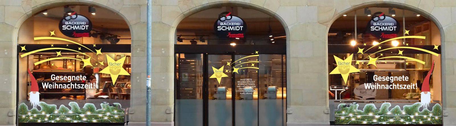 Weihnachtsaktion Ökumenische Citykirchenarbeit und Bäckerei Schmidt Karlsruhe