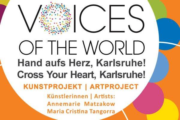 Fächersegen Karlsruhe - Kunstaktion Voices an und in der Kirche St. Stephan