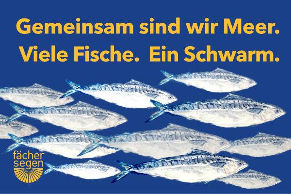 Quelle: Ökumenische Citykirchenarbeit Karlsruhe Fächersegen auf der offerta 2026 - Gemeinsam sind wir Meer