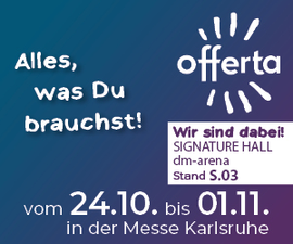 fächersegen auf der offerta Karlsruhe
