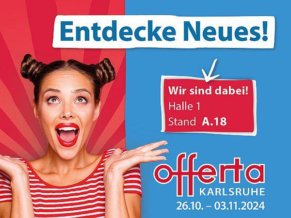Die Ökumenische Citykirchenarbeit Karlsruhe mit dem Paradieszelt auf der offerta 2024