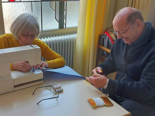 Die Ökumenische Citykirchenarbeit Karlsruhe auf der offerta Karlsruhe mit Gottes Wohnzimmer.