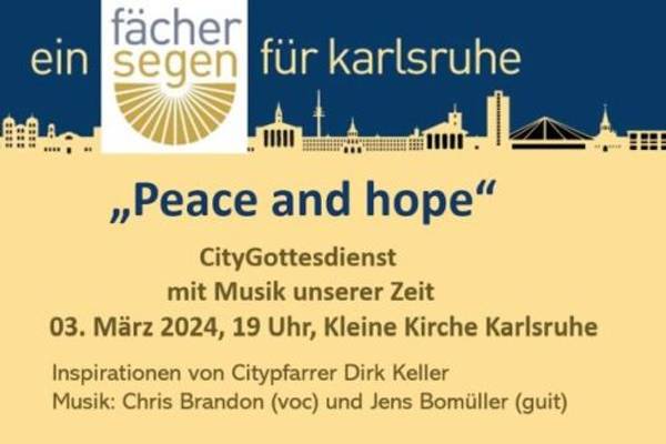 Fächersegen Karlsruhe - Citygottesdienst mit Musik