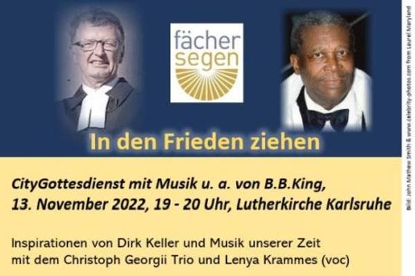 Fächersegen Karlsruhe Citygottesdienst mit Musik u. a. von B.B.King