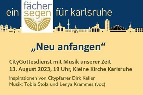 Fächersegen Karlsruhe - Citygottesdienst mit Musik