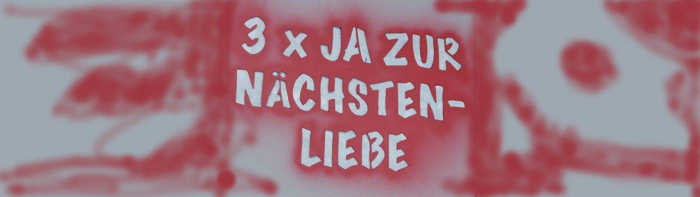 Ökumenische Citykirchenarbeit fächsersegen mit einer Osteraktion zur Nächstenliebe in Karlsruhe