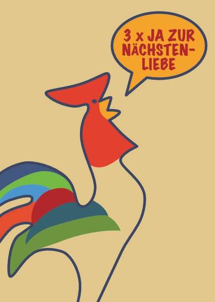Ökumenische Citykirchenarbeit fächsersegen mit einer Osteraktion zur Nächstenliebe in Karlsruhe